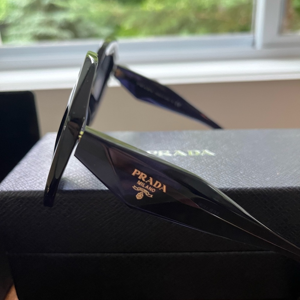 Prada Navy Geometric Sunglasses - Picture 2 of 6